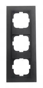 рамка 3 поста OVIVO Loft сталь/черный