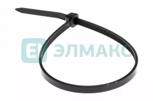 Стяжкa нейлоновая 200 x 3,6 мм, черная (упак. 100 шт) REXANT