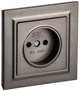 ЭЛМАКС - BRITE Роз. без з/к/ш 10А в сб. РСР10-1-0-БрТБ бр. IEK элмакс, электротехника, кабель, светотехника, elmax.pro