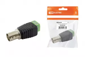 ЭЛМАКС - Гнездо BNC с клеммной колодкой, инд. упаковка TDM элмакс, электротехника, кабель, светотехника, elmax.pro