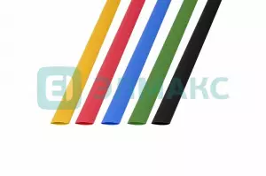 ЭЛМАКС - Набор термоусадочной трубки 8,0/4,0 мм, пять цветов (упак. 50 шт. по 1 м) REXANT элмакс, электротехника, кабель, светотехника, elmax.pro