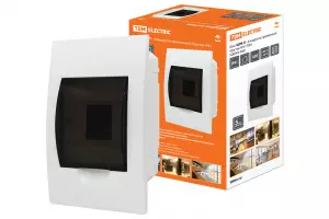 ЭЛМАКС - Бокс ЩРВ-П-4модуля встраиваемый пластик IP40 TDM элмакс, электротехника, кабель, светотехника, elmax.pro