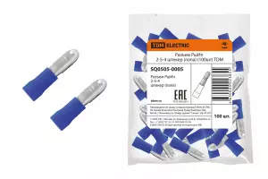 ЭЛМАКС - Разъем РшИп 2-5-4 штеккер (папа) (100шт) TDM элмакс, электротехника, кабель, светотехника, elmax.pro