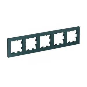 ЭЛМАКС - ATLASDESIGN 5-постовая РАМКА, универсальная, ИЗУМРУД элмакс, электротехника, кабель, светотехника, elmax.pro