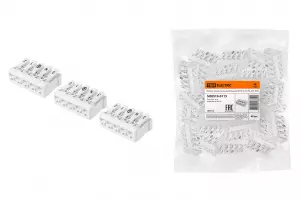 ЭЛМАКС - Клемма пружинная соединительная КСП5-3L+N+PE, 16 A TDM элмакс, электротехника, кабель, светотехника, elmax.pro