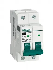 Авт. выкл. без теплозащиты 2P 6А х-ка C 6кА ВА-103M