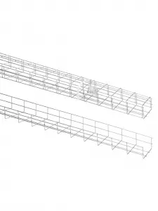 Лоток проволочный 80х150х3000-3,8 мм TDM