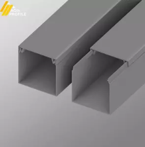 ЭЛМАКС - Кабель-канал 40х40 мм Cерый (24м/уп) элмакс, электротехника, кабель, светотехника, elmax.pro