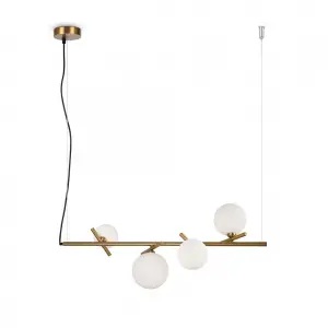 Freya Modern Blossom Подвесной светильник Латунь