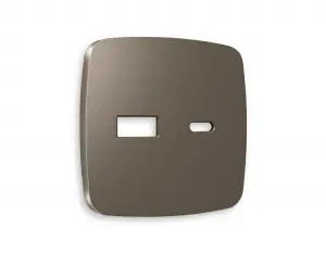ЭЛМАКС - Лицевая панель OMEGA (Темная бронза матовый) для розетки 2USB тип A+C QUANT OP6410 элмакс, электротехника, кабель, светотехника, elmax.pro