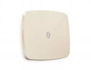 ЭЛМАКС - Лицевая панель OMEGA (Бежевый глянец) для 1-клавишных выключателей с подсветкой QUANT OP3020 элмакс, электротехника, кабель, светотехника, elmax.pro