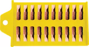 Биты односторонние 20 шт.,сталь S2, SL 3х25 мм (FIT HQ)