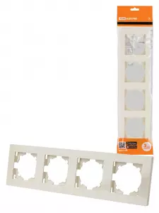 ЭЛМАКС - Рамка 4-х постовая сл. кость "Сенеж" TDM элмакс, электротехника, кабель, светотехника, elmax.pro
