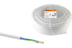 ЭЛМАКС - Провод ПВС 4х0,75 ГОСТ (100м), белый TDM элмакс, электротехника, кабель, светотехника, elmax.pro