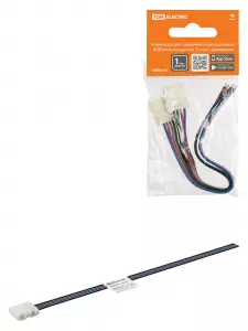 ЭЛМАКС - Коннектор для соединения светодиодной RGB ленты шириной 10 мм с драйвером, (уп. 2 шт), TDM элмакс, электротехника, кабель, светотехника, elmax.pro