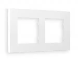 ЭЛМАКС - Рамка ALFA Qubi (Белый матовый) 2-ая AF250122 элмакс, электротехника, кабель, светотехника, elmax.pro