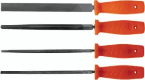 Напильники 4 шт. 200 мм, пластиковая ручка (USP)