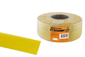 ЭЛМАКС - Термоусаживаемая трубка ТУТнг 50/25 желтая (25 м/ролл) TDM элмакс, электротехника, кабель, светотехника, elmax.pro