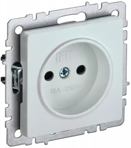 ЭЛМАКС - BRITE Роз. без з/к с з/ш 10А РСш10-2-БрЖ жемч. IEK элмакс, электротехника, кабель, светотехника, elmax.pro