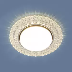 Встраиваемый точечный светильник с LED подсветкой 3027 GX53 CL прозрачный