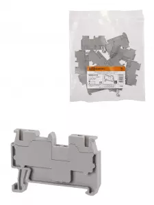 ЭЛМАКС - Зажим клеммный безвинтовой ЗКБ быстрого зажима 1,5 мм2 17,5А серый (Ph-C PT 1,5/S) TDM элмакс, электротехника, кабель, светотехника, elmax.pro