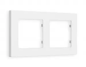 ЭЛМАКС - Рамка ALFA Techno (Белый матовый) 2-ая AF220122 элмакс, электротехника, кабель, светотехника, elmax.pro