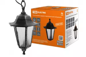 ЭЛМАКС - Светильник садово-парковый НСУ 06-60-001 шестигр., подвес, пластик, расс.пластик, серебро TDM элмакс, электротехника, кабель, светотехника, elmax.pro