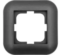 рамка 1 пост OVIVO Loft дымчатый-черный