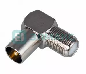 ПЕРЕХОД гнездо F - штекер TV угловой PROCONNECT