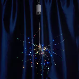 ЭЛМАКС - Гирлянда украшение Фейерверк 100 LED 0.3м, мульти, батарейки 4*АА, IP20, CL595 элмакс, электротехника, кабель, светотехника, elmax.pro