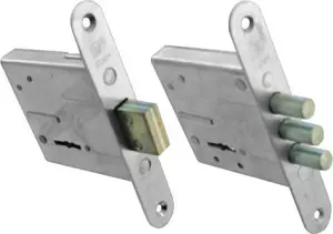 ЭЛМАКС - Замок врезной 3В8-4С, три круглых ригеля элмакс, электротехника, кабель, светотехника, elmax.pro