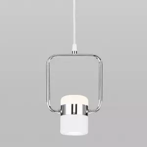 ЭЛМАКС - Подвесной светодиодный светильник с поворотным плафоном 50165/1 LED хром/белый элмакс, электротехника, кабель, светотехника, elmax.pro