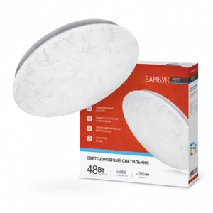 ЭЛМАКС - Светильник светодиодный серии DECO 48Вт 230В 6500К 3120лм 350х55мм БАМБУК IN HOME элмакс, электротехника, кабель, светотехника, elmax.pro