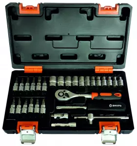 Набор инструментов, 1/4", CrV, пластиковый кейс 29 предм