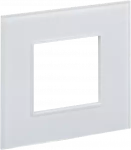 ЭЛМАКС - SKANDY Рамка 1-мест. SK-F21W стекло арк. бел. IEK элмакс, электротехника, кабель, светотехника, elmax.pro