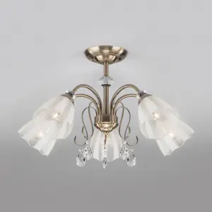 ЭЛМАКС - Потолочный светильник 30155/5 античная бронза элмакс, электротехника, кабель, светотехника, elmax.pro