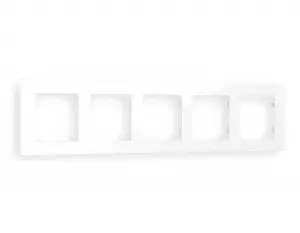 ЭЛМАКС - Рамка ALFA Techno (Белый глянец) 5-ая AF220105 элмакс, электротехника, кабель, светотехника, elmax.pro