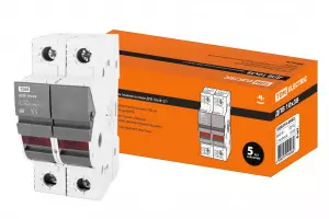 ЭЛМАКС - Держатель плавких вставок ДПВ 10х38 2П TDM элмакс, электротехника, кабель, светотехника, elmax.pro