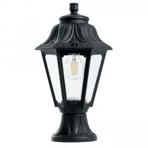 ЭЛМАКС - Светильник стационарный для наружного освещения, 230V E27 черный, E22.110.000.AXE27 серии ANNA элмакс, электротехника, кабель, светотехника, elmax.pro