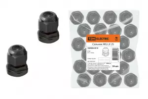 ЭЛМАКС - Сальник MG LX 25 диаметр проводника 13-18мм IP68 TDM элмакс, электротехника, кабель, светотехника, elmax.pro
