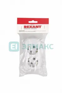 ЭЛМАКС - Колодка 2 гнезда с заземлением REXANT элмакс, электротехника, кабель, светотехника, elmax.pro