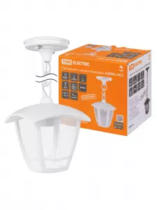 Светильник садово-парковый "СИТИ" НСУ 07-60-001 У1 4-х гранник подвесной белый TDM