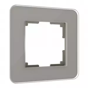 ЭЛМАКС - W0012417/ Рамка на 1 пост Elite (дымчатый, стекло) элмакс, электротехника, кабель, светотехника, elmax.pro