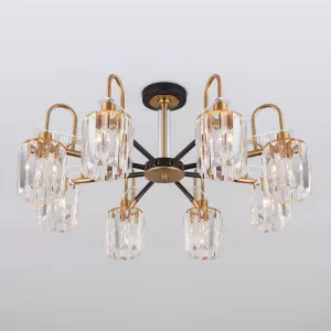 ЭЛМАКС - Потолочная люстра в стиле лофт 70090/8 черный элмакс, электротехника, кабель, светотехника, elmax.pro