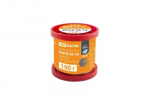 ЭЛМАКС - Припой ПОСК 50-18, проволока, ГОСТ 21931-76, Ø1 мм, 100 г, катушка, серия "Алмаз" TDM элмакс, электротехника, кабель, светотехника, elmax.pro