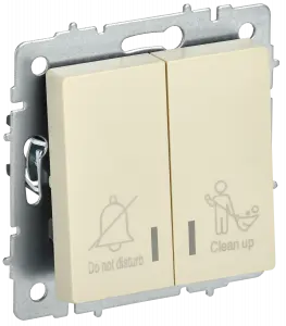 ЭЛМАКС - BRITE Выключ. 2-кл. с инд. отел. 10А ВС10-2-9-БрКр беж. IEK элмакс, электротехника, кабель, светотехника, elmax.pro