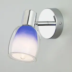 ЭЛМАКС - Настенный светильник с поворотным плафоном 20119/1 синий элмакс, электротехника, кабель, светотехника, elmax.pro