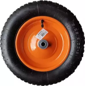 Колесо пневматическое КТ-360-16 (360 мм, d 16мм, для тачки 65-1)