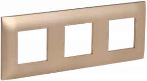 ЭЛМАКС - SKANDY Рамка 3-мест. SK-F03Sa песоч. IEK элмакс, электротехника, кабель, светотехника, elmax.pro