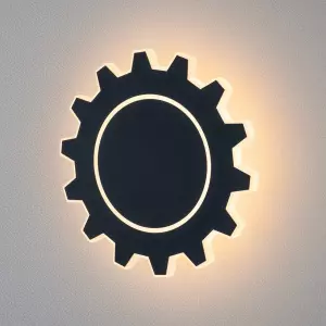 ЭЛМАКС - Gear L LED черный Настенный светодиодный светильник MRL LED 1100 элмакс, электротехника, кабель, светотехника, elmax.pro